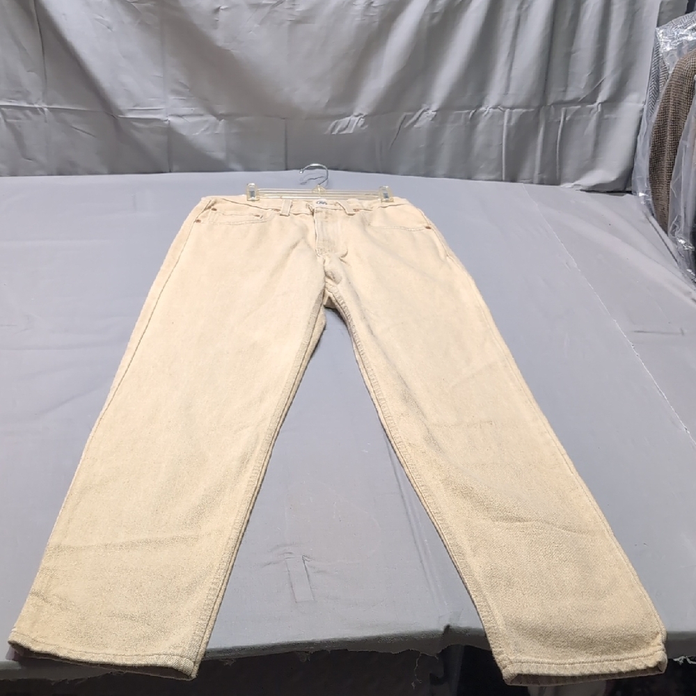 Levis 550 Relaxed Fit Jeans Tan Beige‎ 29x34 Vintage Made in USA NWT Cotton